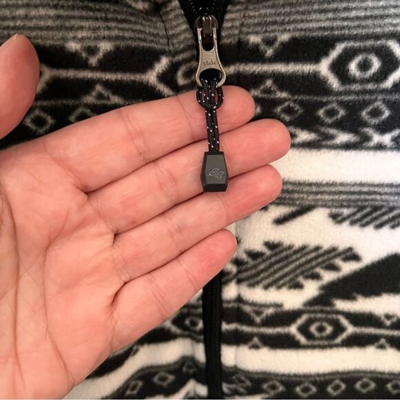 Eddie Bauer Black/White Ultrasoft Mock Neck Quarter Zip Pullover Top Size XXL - Picture 7 of 10